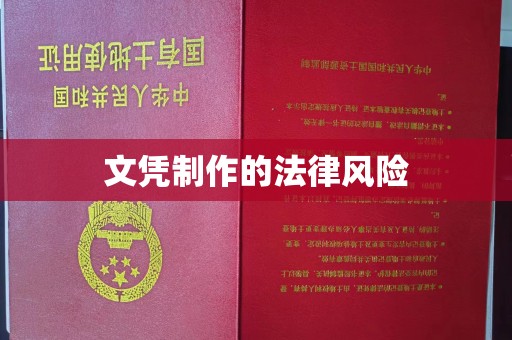 西陵文凭制作的法律风险