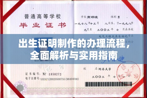 西陵出生证明制作的办理流程，全面解析与实用指南