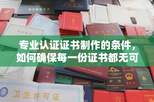 西陵专业认证证书制作的条件，如何确保每一份证书都无可挑剔？