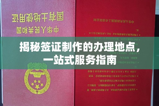 西陵揭秘签证制作的办理地点，一站式服务指南