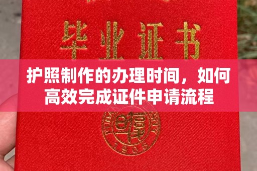 西陵护照制作的办理时间，如何高效完成证件申请流程