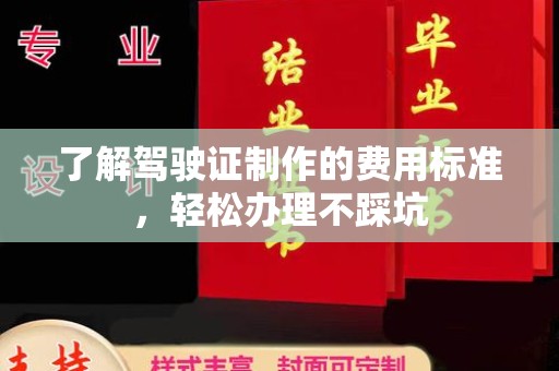 西陵了解驾驶证制作的费用标准，轻松办理不踩坑